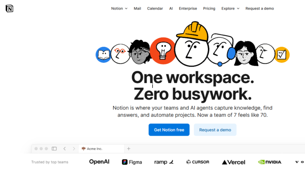 Notion Project Management Tool